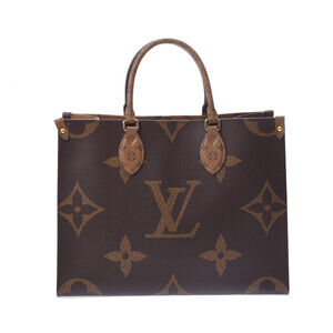 Louis Vuitton Monogram Reverse On the Go Brown Canvas Tote Bag